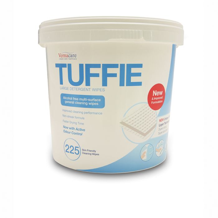 Tuffie Detergent Wipes - Bucket - (Pack 225)