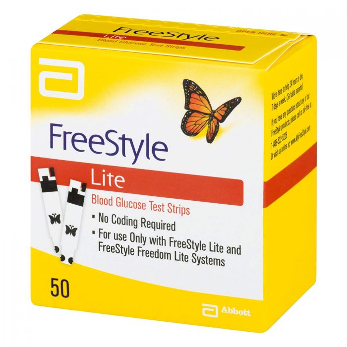 Abbott FreeStyle Lite Blood Glucose Test Strips - (Pack 50)