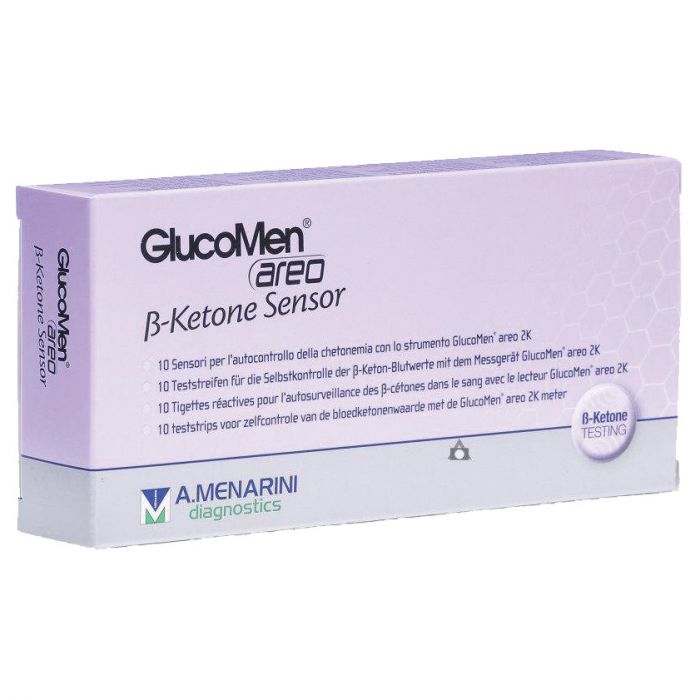 GlucoMen Areo Blood B-Ketone Test Strips - (Pack 10)