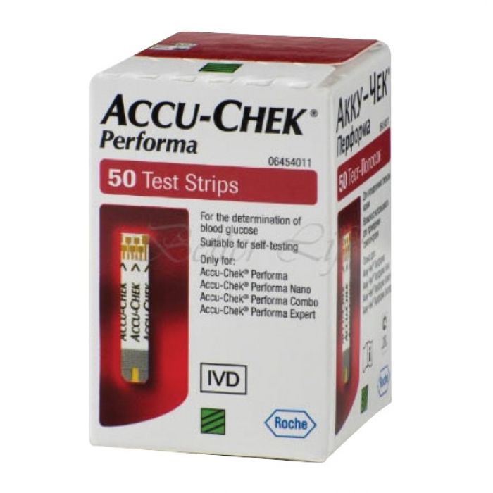 Accu-Chek Performa Blood Glucose Test Strips - (Pack 50)