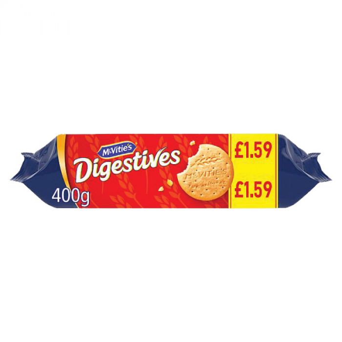 McVities Digestive Biscuits - The Original - 400g - (Pack 12)