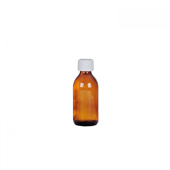 Round Glass Medicine Bottles - Ready Capped