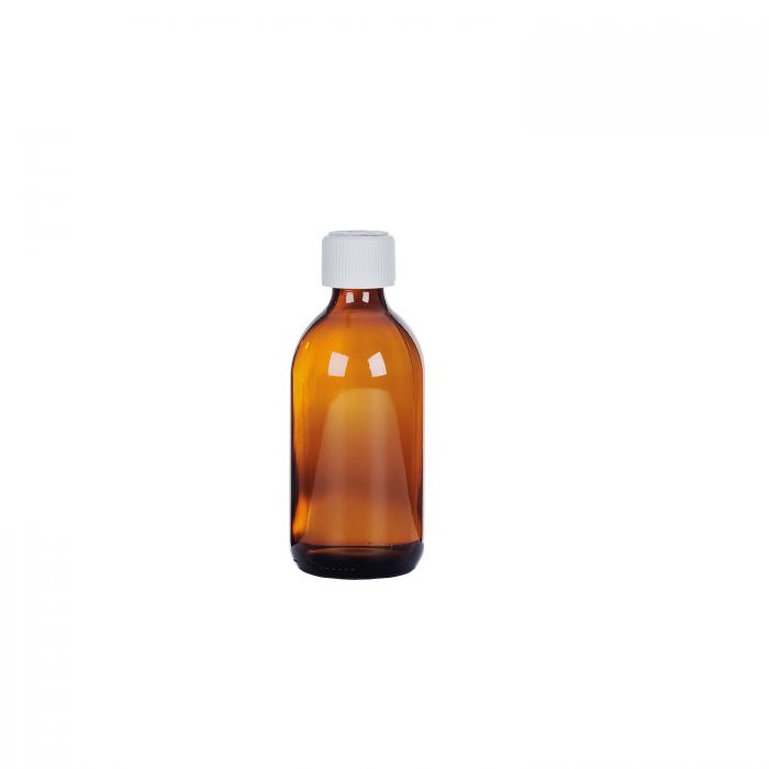 Round Glass Medicine Bottles - Ready Capped