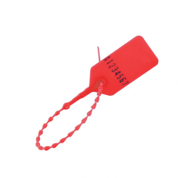 Variable Length Tamper Evident Security Seals - 250mm - Red - (Pack 100)