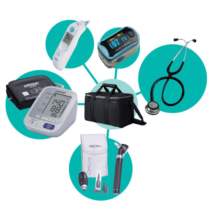 General Examination Equipment Kit with Bag - Premium - (Single)