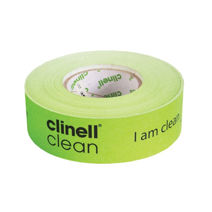 Clinell Clean Indicator Tape - Green 'I Am Clean' - Roll - (Single)