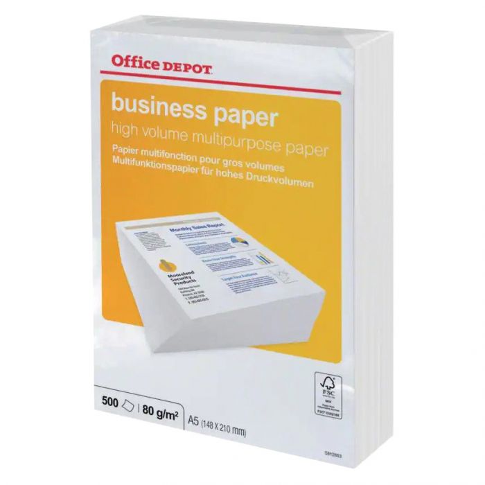 Copier Paper - A5 - White - Ream of 500 Sheets - (Single)