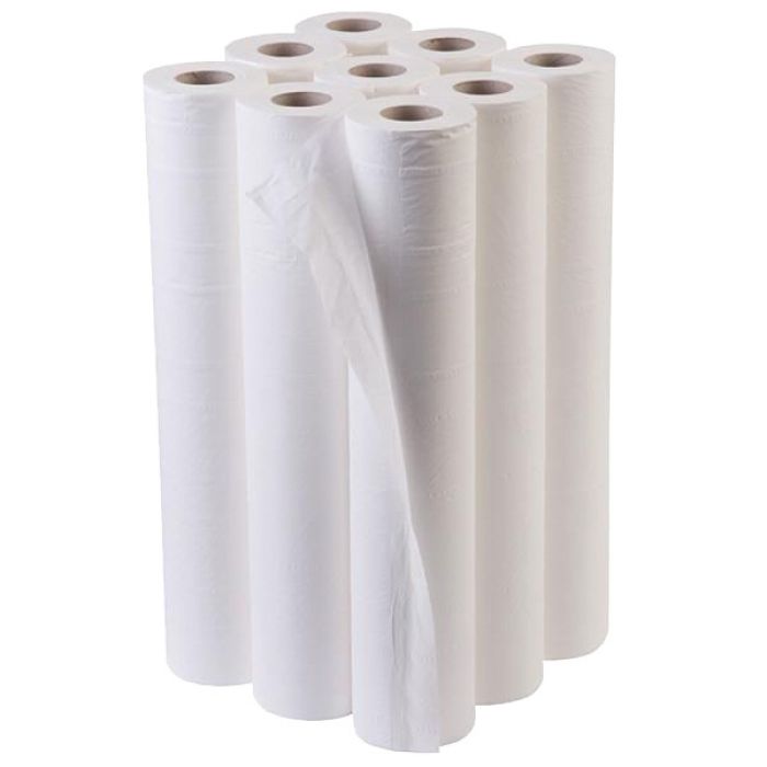 Extra Wide Couch Roll - 2-Ply White - 60cm x 46m - (Pack 9)