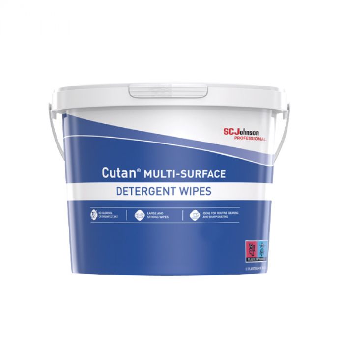 Cutan Multi-Surface Detergent Wipes - Tub - (Pack 225)