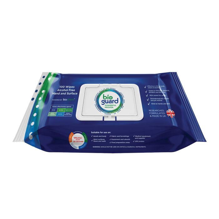 Bioguard Hand & Surface Wipes - Soft Pack - (Pack 100)