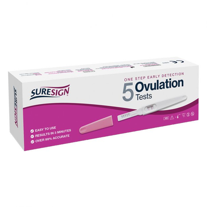 Suresign One-Step Early Detection Ovulation Tests - (Pack 5)