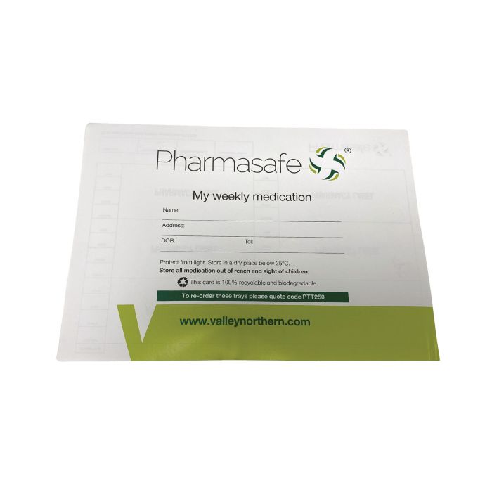 Pharmasafe Disposable Tablet Trays - 7-Days / 4-Sections per Day