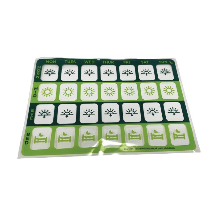 Pharmasafe Disposable Tablet Trays - 7-Days / 4-Sections per Day