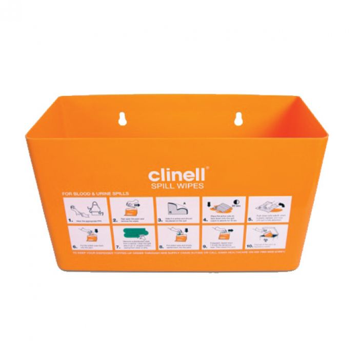 Wall Mounted Dispenser for Clinell Spill Wipes - (Single)