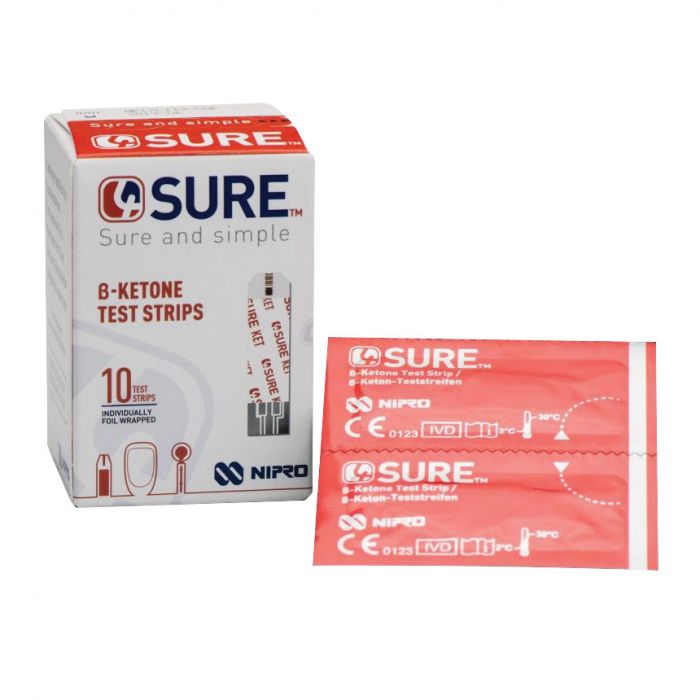4Sure B-Ketone Test Strips - (Pack 10)