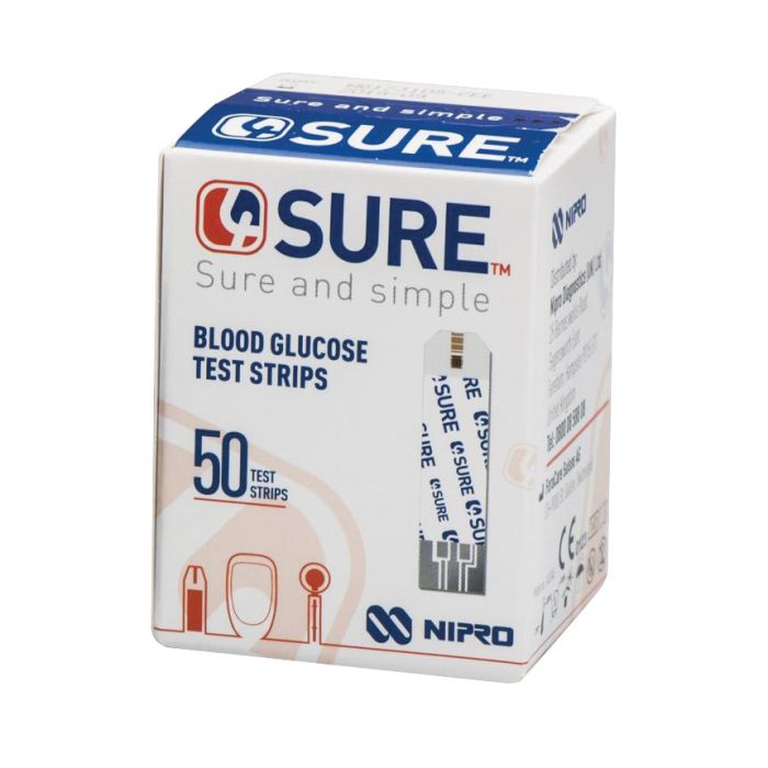 4Sure Blood Glucose Test Strips - (Pack 50)