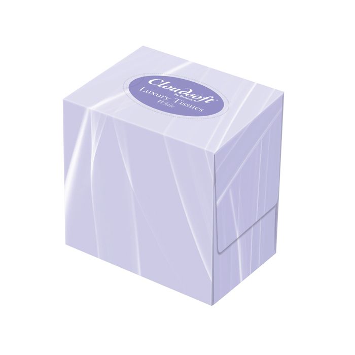 Cube Boxed Facial Tissues - 2-Ply - White - 24 x 70 - (Pack 24)