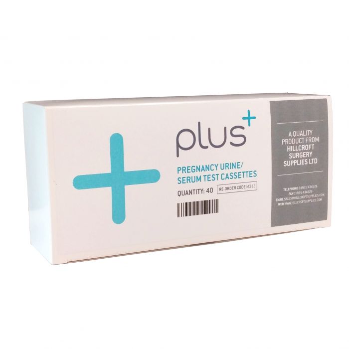PLUS Pregnancy Urine/Serum Test Cassettes - (Pack 40)