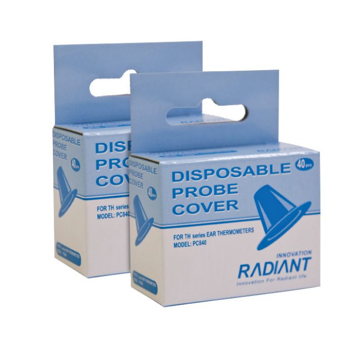 Disposable Probe Covers for Radiant Infrared In-Ear Thermometer - (Pack 40)