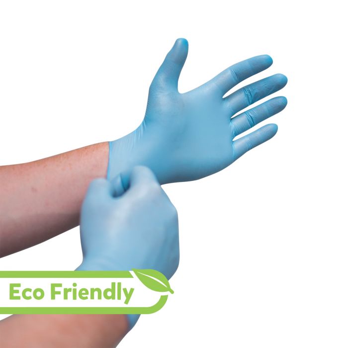 Biodegradable Blue Nitrile Gloves - Non-Sterile