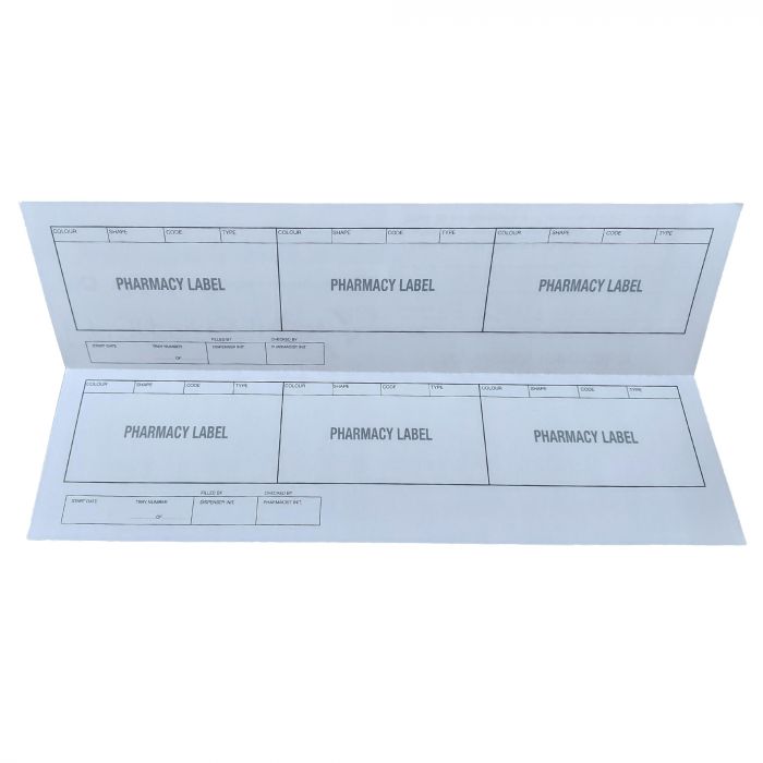 Pharmasafe Disposable Tablet Trays - 7-Days / 2-Sections per Day