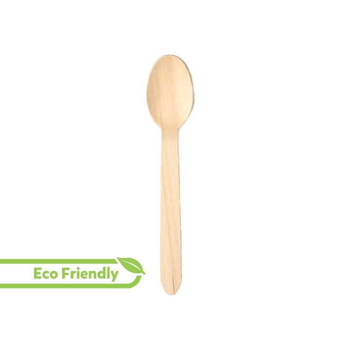 Disposable Wooden Tea Spoon - (Pack 100)