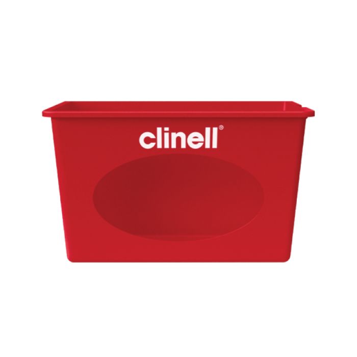 Wall Mounted Dispenser for Clinell Peracetic Acid Wipes Packs - Red - (Single)