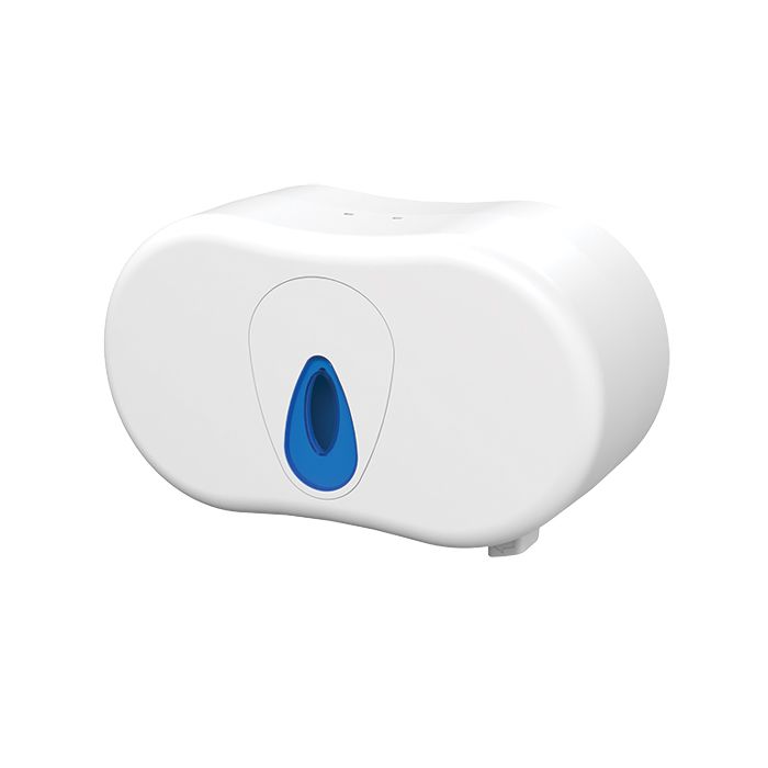 Twin Micro Jumbo Toilet Roll Dispenser - Plastic - (Single)
