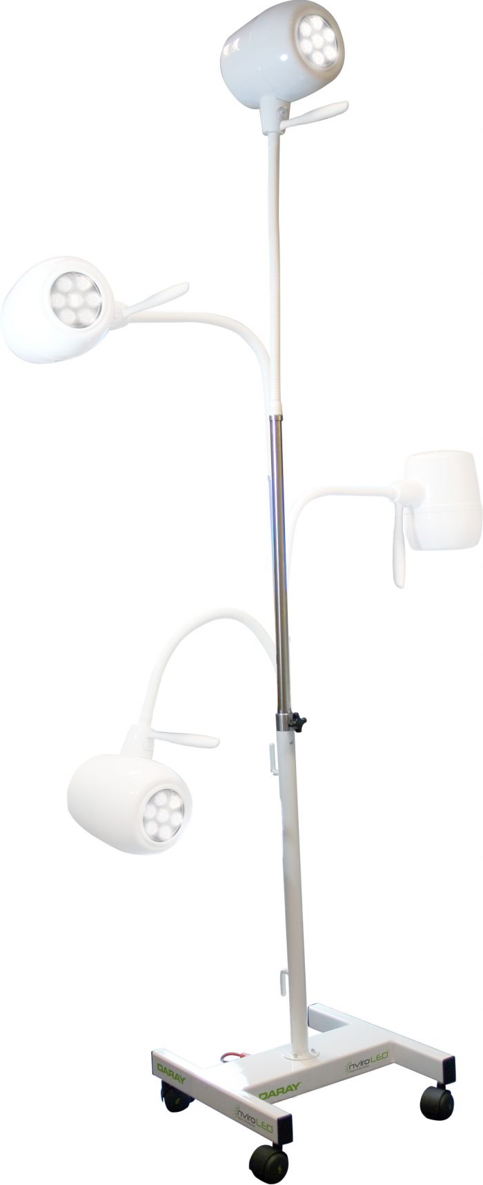 Daray X400 LED Examination Light - Mobile Mounted with Flexible Goose Neck & Telescopic Upstand - (Single)