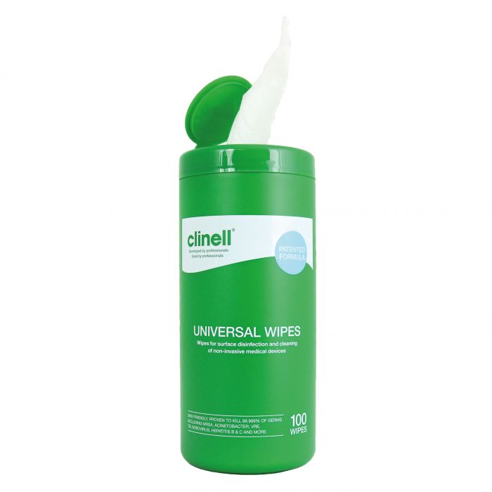 Clinell Universal Sanitising Wipes - Buy 5 Get 1 Free - (Pack 100)