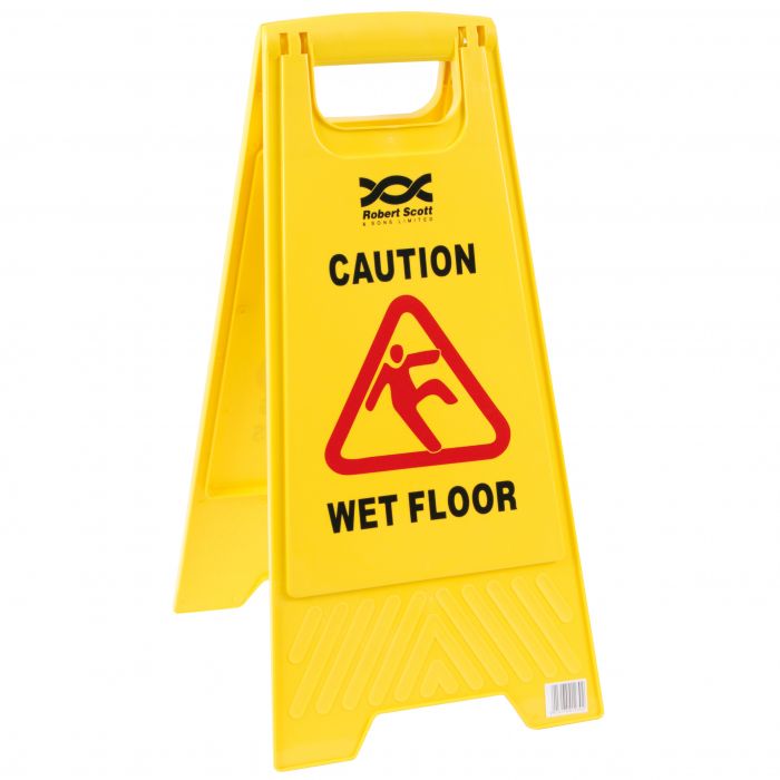 Caution Wet Floor/Cleaning in Progress Folding A-Frame Floor Sign - (Single)