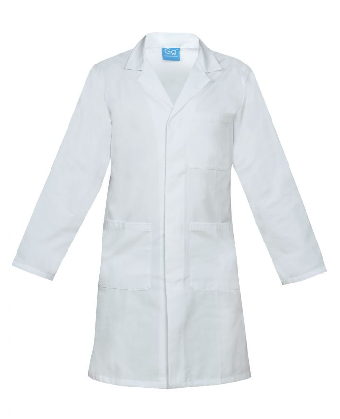 Unisex Doctors Coat - White - Long Sleeve