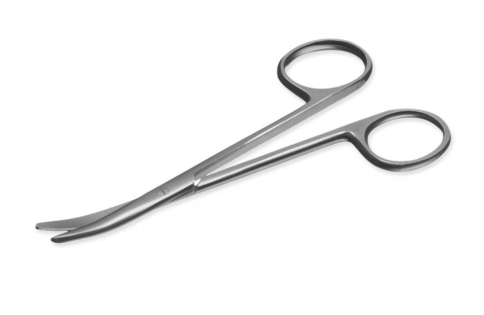 Strabismus Scissors - Curved - Blunt - 11cm (4.5") - (Single)