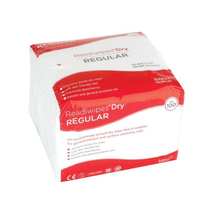 Readiwipes Dry Wipes - 281mm x 300mm - (Pack 100)