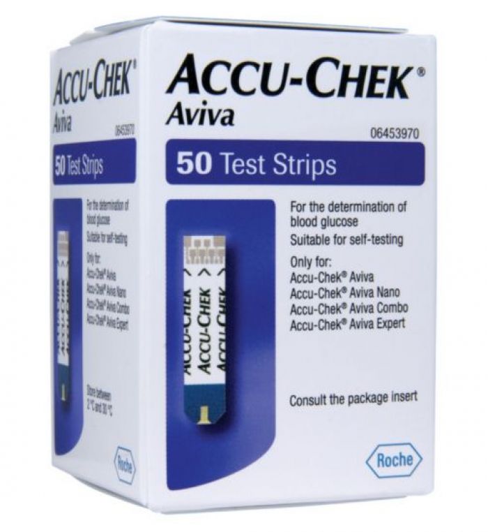 Accu-Chek Aviva Blood Glucose Test Strips - (Pack 50)