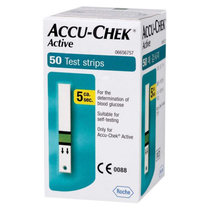 Accu-Chek Active Blood Glucose Test Strips - (Pack 50)