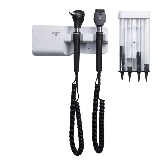 Opticlar S2 Practice LED Wall Diagnostic Set with Tip Dispenser - Battery & Mains Powered - (Single)