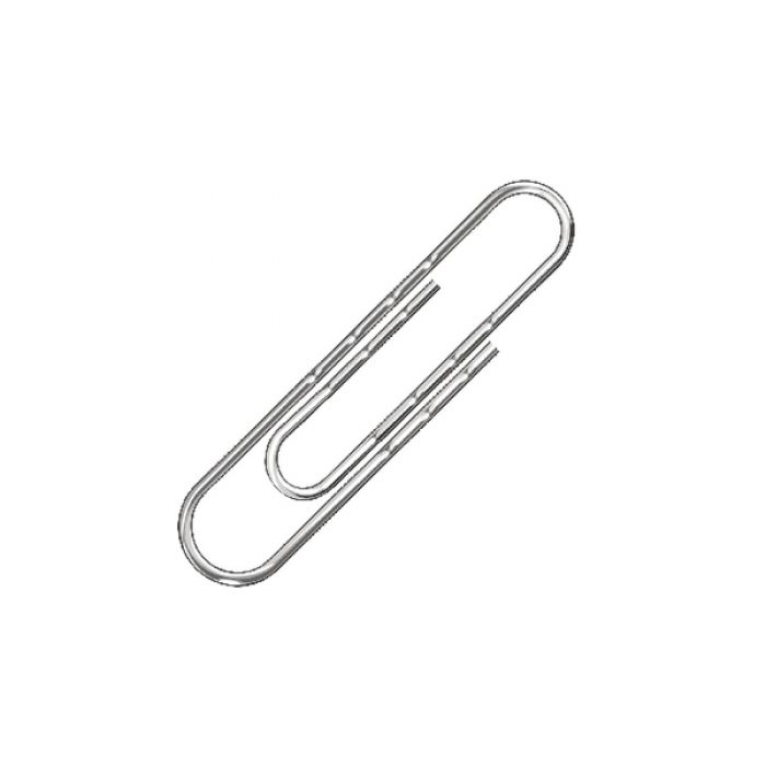 Q-Connect 77mm Round Wavy Paperclips - (Pack 100)