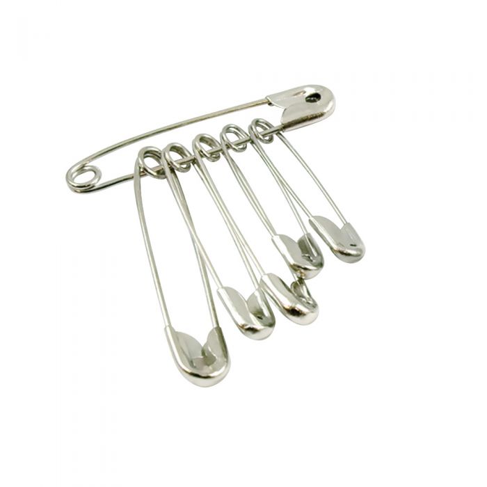 Standard Safety Pins - (Pack 6)