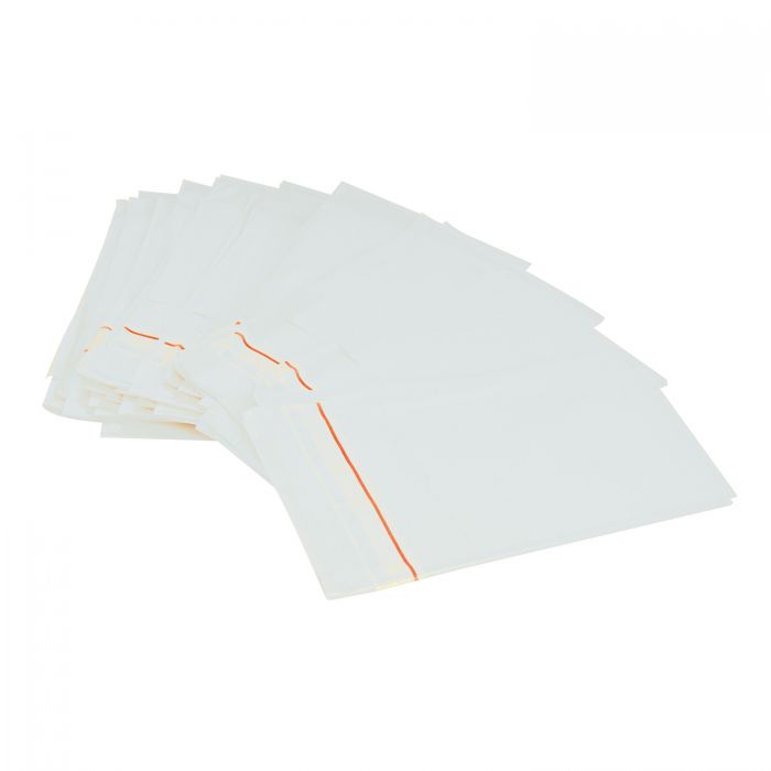 Small Disposal Bags with Adhesive Strip - White - 27cm x 46cm - (Pack 200)