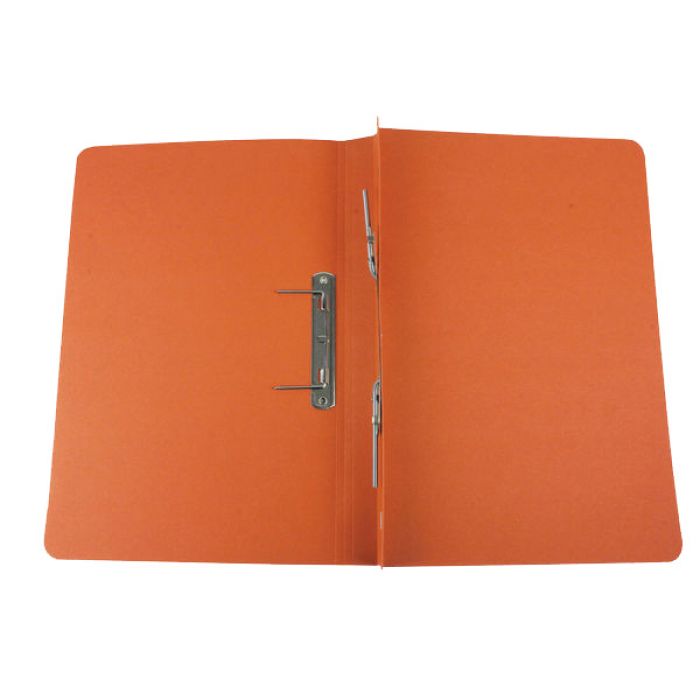 Q-Connect Transfer File FC/A4 35mm Capacity - Orange - (Pack 25)