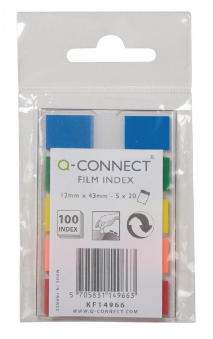 Q-Connect Page Marker 1/2" 5 Assorted Colours - (Single)