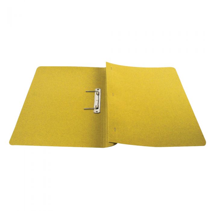 Q-Connect Transfer File FC/A4 35mm Capacity - Yellow - (Pack 25)